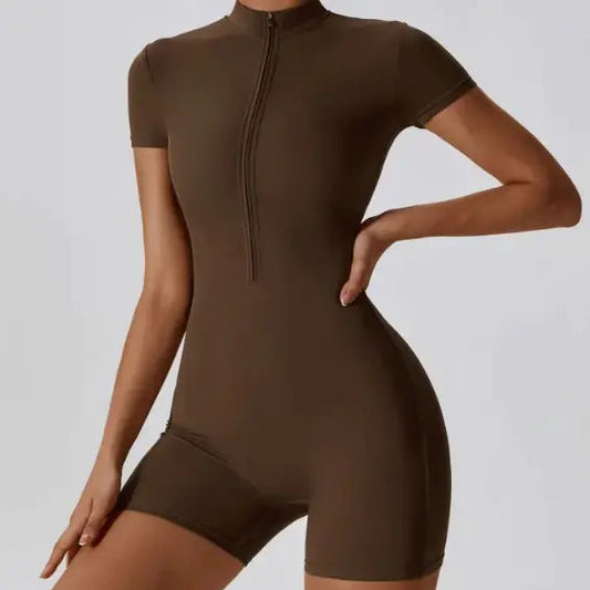 ZIPPER PLAYSUIT